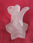 L E Smith Glass Angel on Star Base Candle Candlestick Holder Votive Holder — photo 6