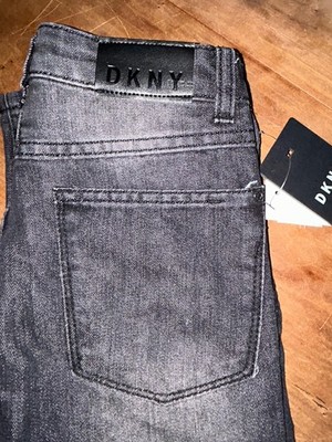 DKNY Black Jeans, Boys Sz 7, Greenwich Slim, NWT