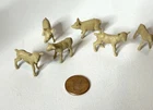 Vintage Marx Cream LIVESTOCK LOT farm animals barn playset Pigs Lambs