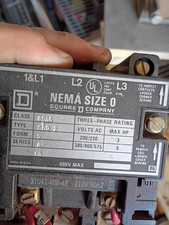 Square D Class 8536 Type SC03  NEMA Size 1 Motor Starter Form S Series A