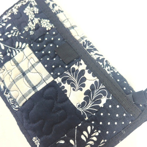 Donna Sharp Quilted Patchwork Wallet Black White … - image 2