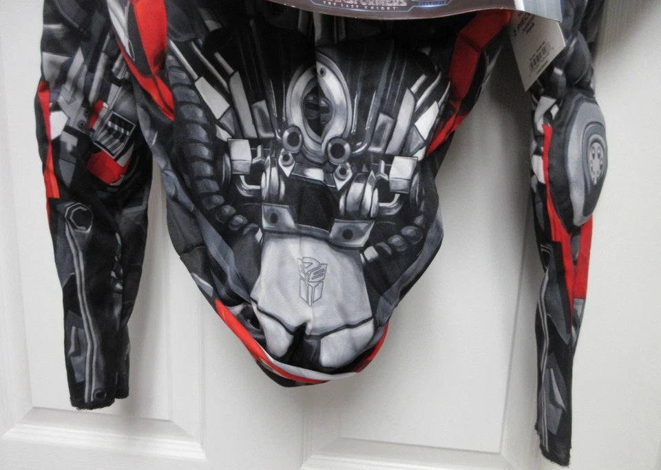 Transformers Kids Halloween Custome Hot Rod Muscle Autobot Boys Size M 8-10 New - Image 3 of 4