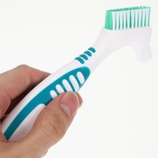 4 Pcs Denture Glue Remover Dental Brush Picks Mouth Guard Cleaner