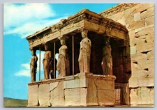 Postcard Athens Acropolis Caryatides Greece Unposted
