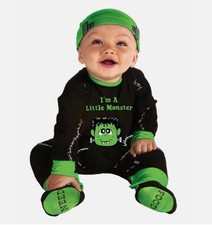 Infant Boys Lil Monster Frankenstein 3pc Halloween Costume 6-12 months
