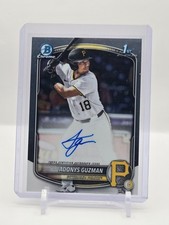 Adonys Guzman 2025 Bowman Draft 1st Chrome Prospect Auto #CPA-AG, Pirates