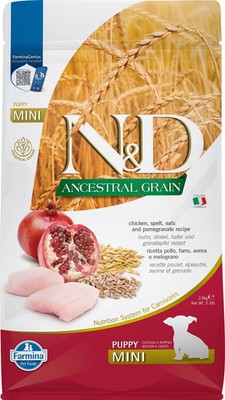 FARMINA N&D Low Grain Chicken & Pomegranate Mini Puppy Alleinfuttermittel 2.5 kg
