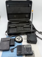 Sony ICF-SW1S World Band Radio Receiver System w/ Case - FOR REPAIR