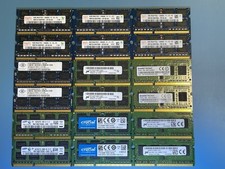 Mixed Lot Of 61 4GB DDR3 Laptop Memory Samsung Micron Virtium Crucial SK Hynix