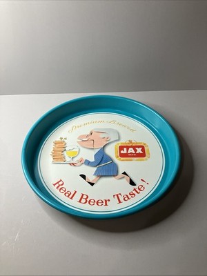 1961 JAX BEER Vintage ''Sandwich Guy'' Tray Jackson Brewing Co., New Orleans
