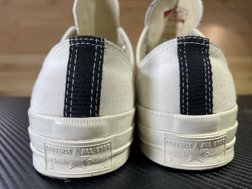 Comme des Garçons Play x Converse 70 Low Milk Mens Sz 8 - Picture 10 of 14