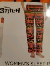 3x 22w-24w Womens Sleep Pants with Pockets Lilo and Stich Halloween Pajama Pants