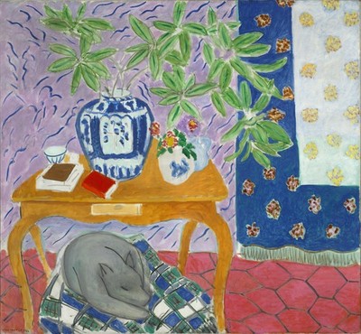 Henri Matisse Interior with a Dog 1934 Expressionism 17'' x 22'' Archival Prints