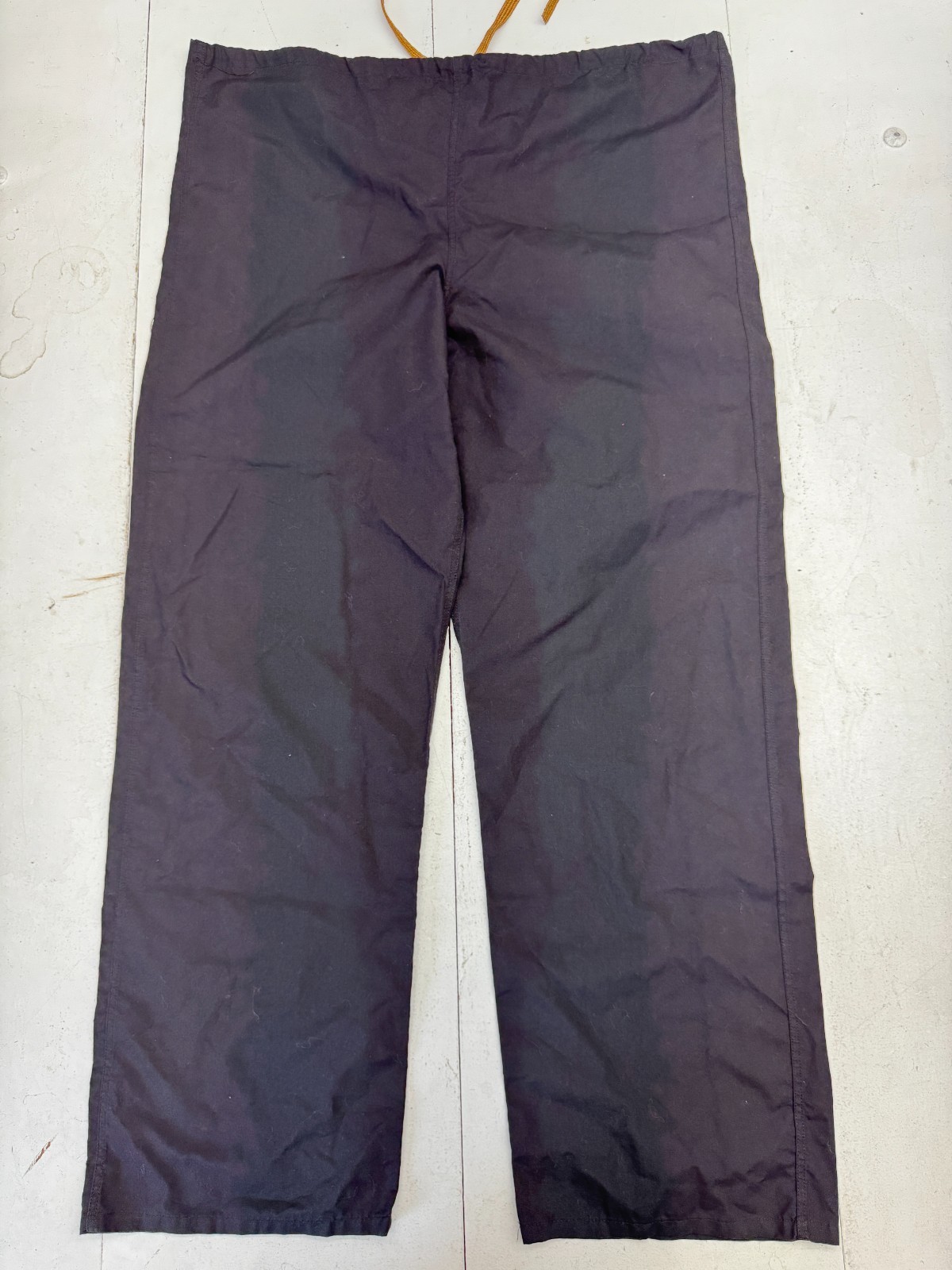 Solid Black Drawstring Reversible Straight Leg Sc… - image 1