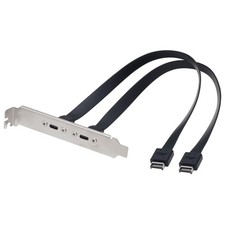 30cm/11.8inch 10Gbps Type E to USB C Female Front Panel Extension Cable PCIe