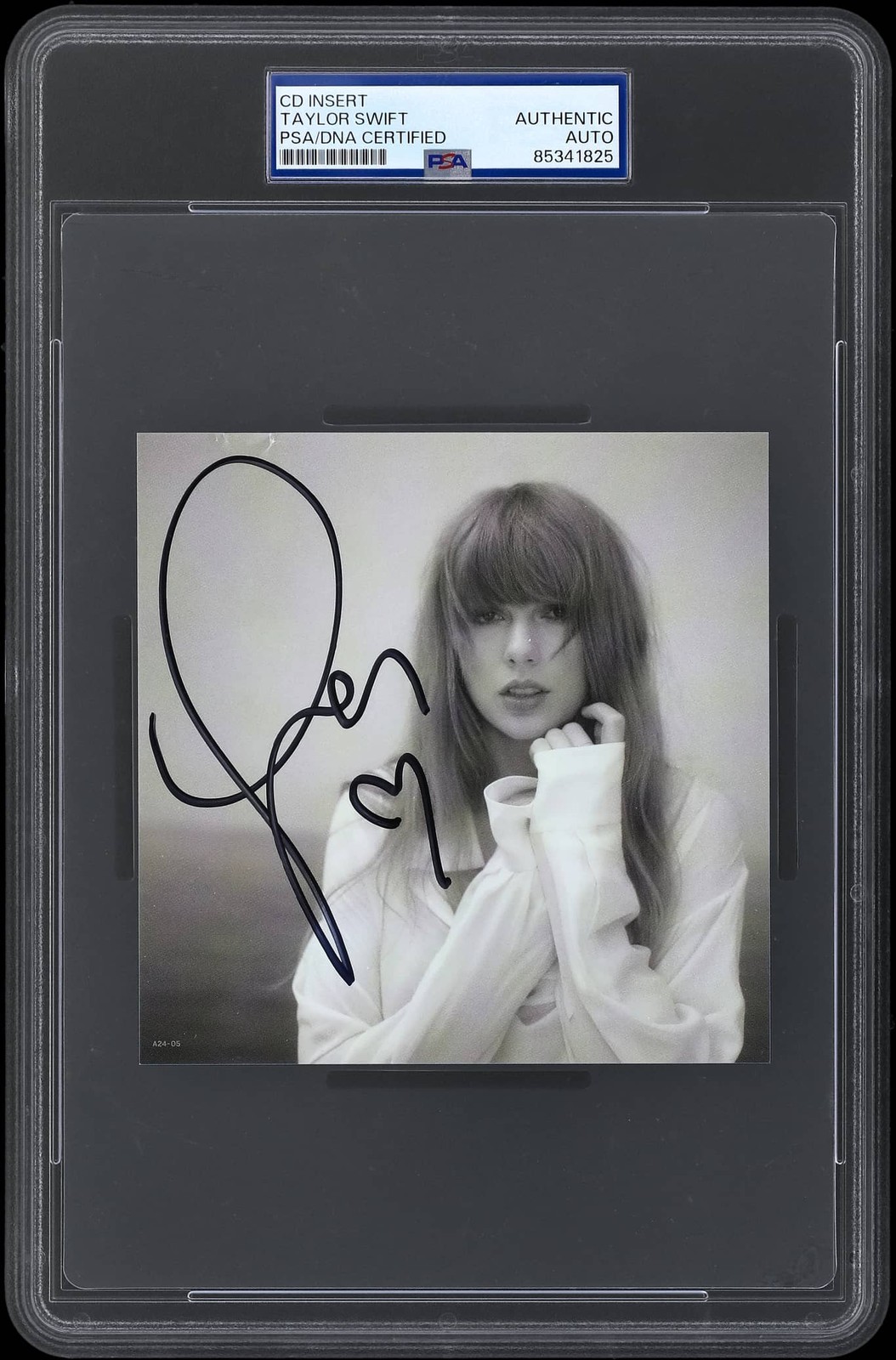 Taylor Swift Signed Autograph w/HEART Tortured Poets Department CD Album PSA/DNA