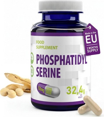 Phosphatidylserine 150 mg | 120 Vegan Capsules  Brain, Memory Cognitive Support