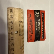 Antique Shadowgraphed Phonograph Needle Package Advertising Recordisc Corp