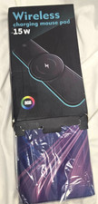 Wireless Charging Mouse Pad 15W Charging RGB Gaming Mouse Pad 12x31" NIB