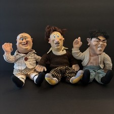 RARE 1997 Spumco Toys Three Stooges Moe Larry Curly Character Dolls Golfing 12  