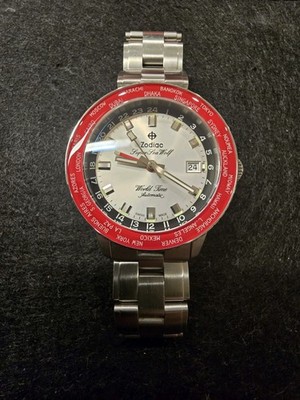 Zodiac Super Sea Wolf World Time GMT Automatic   Ref. ZO9410