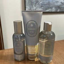 Bath  Body Works Aromatherapy Black Tea 3 Piece Body Care Collection Set NEW