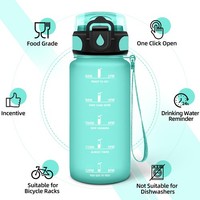 Motswedi Trinkflasche 0.5L, Trinkflasche KohlensäUre Geeignet, Mit Strohhalm,