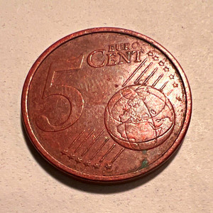 Spain 5 Euro Cent (Céntimo) 2006 Copper-Plated Steel KM#1047 Santiago reverse