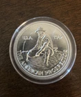 1987 American Prospector Engelhard Round 1oz 999 Fine Silver