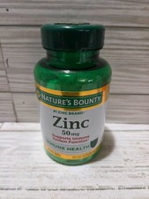 Nature's Bounty Zinc 50mg Supports Immune System Function 200 Tablets 5/2026