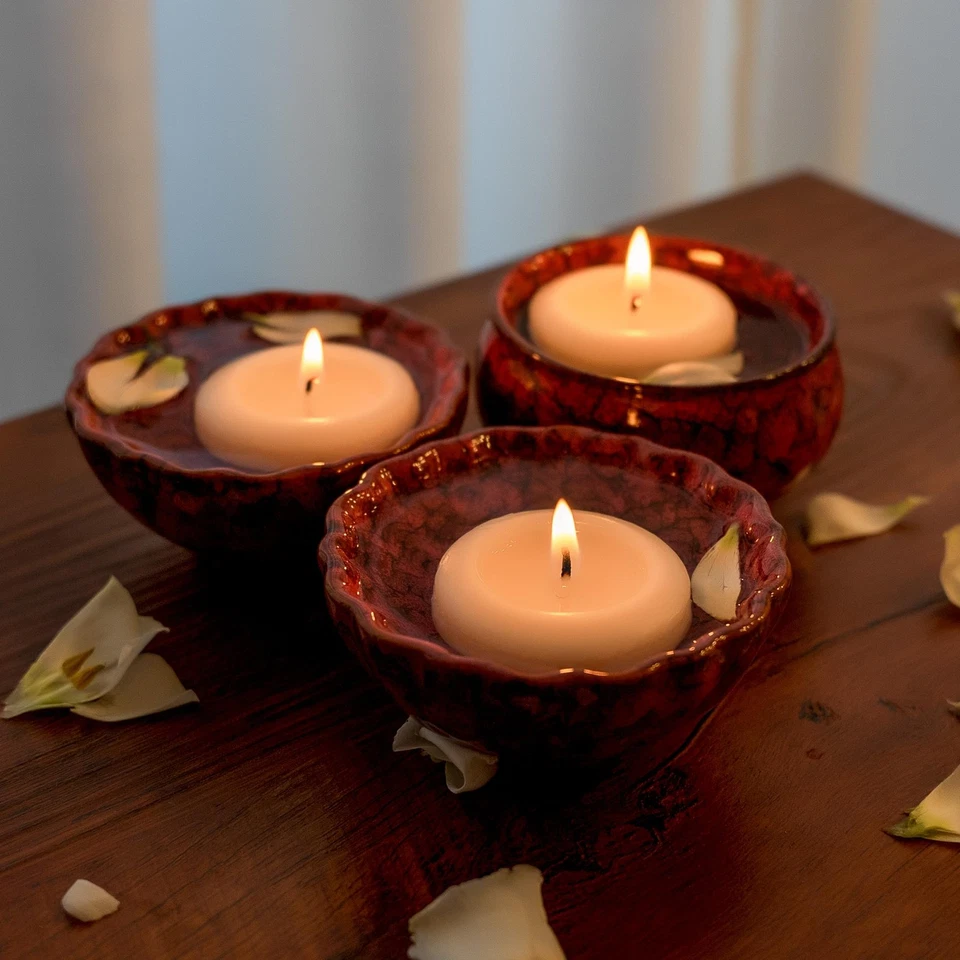 36 discos flotantes velas de cera, tiempo de combustión 4+ horas, 2 pulgadas sin perfume Dri... Foto 4 de 4