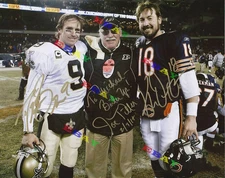 Drew Brees Kyle Orton Joe Tiller Saints 8x10 signed autographed photo reprint