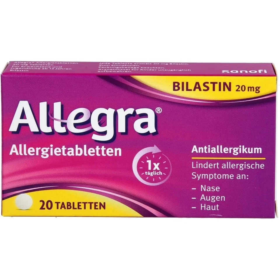 A. NATTEMANN ALLEGRA Allergietabletten 20 mg Tabletten 20 St PZN 18113489