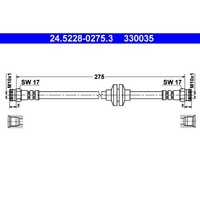 Bremsschlauch ATE 24.5228-0275.3 FüR Fiat Cinquecento Seicento 600