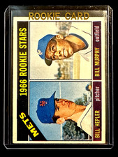 1966 TOPPS ROOKIE STARS #574 BILL HELPER / BILL MURPHY NEW YORK METS ROOKIE CARD. rookie card picture