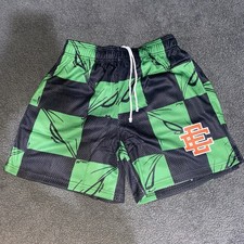 Pre-owned Eric Emanuel x Matty Boy EE Shorts 99 Eyes Slime/Orange Size S