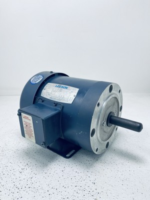Leeson Motor 113029.00, C6T34FK35C, 1 HP, 208-230/460 VAC, C56JFr, 3450 RPM