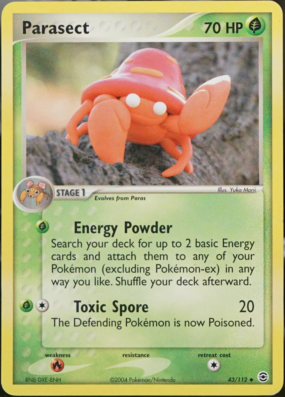 FireRed & LeafGreen #43 Parasect Pokemon EX