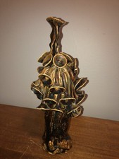 Vintage Ceramic Sculpture Sprouting Mushrooms...