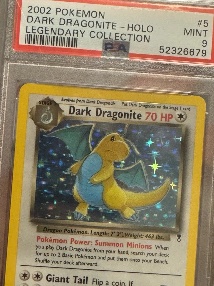 Pokemon Dark Dragonite Holo Legendary Collection PSA 9 Mint 5/110 - Image 3 of 4