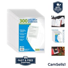Top-Loading Clear Sheet Protectors 300 Pack for Document Safety Clarity