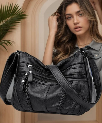 Crossbody Bags for Women Pocketbooks Soft PU Leather Purses and Handbags Multi P