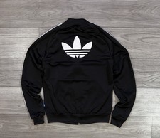 Adidas Originals FireBird Track Jacket Womens Black White Size 6 XS BK5931