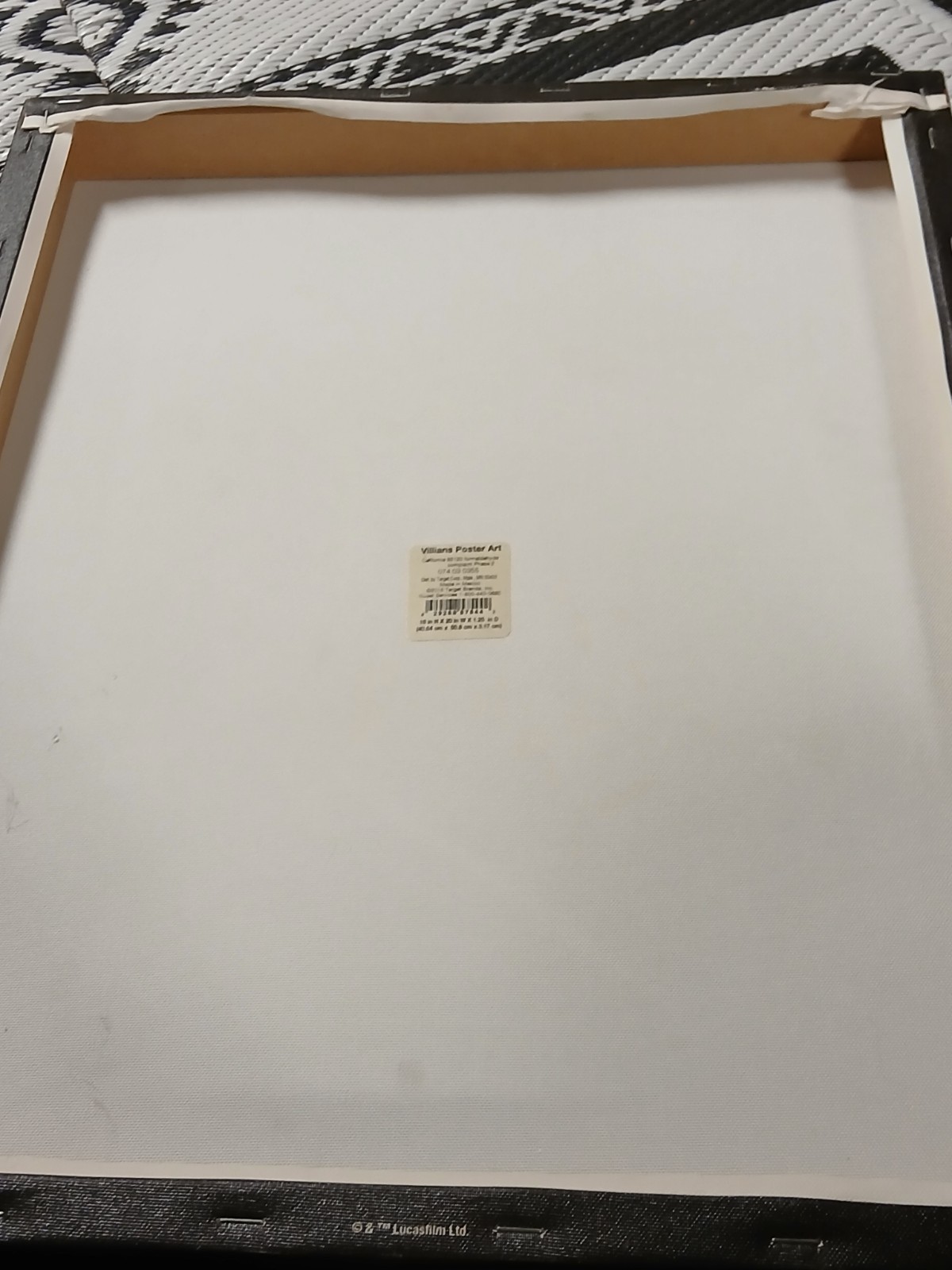 Star Wars The Force Awakens Black Wrapped Canvas Wall Art