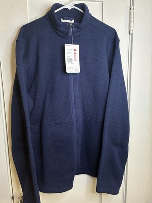 NWT Marmot Mountain Works Drop Line Arctic Navy Full Zip Fleece Jacket Men s XXL