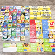 90 CALENDAR MAGNETS seasons holidays weather magnetic refrigerator kids chores