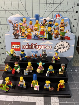 #ad #ad LEGO 71005 Simpsons Series 1 Full Set of 16 Minifigures w Retail Display Box Lid $225.00