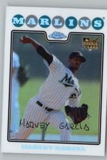 2008 Topps Chrome Harvey Garcia Florida Marlins Refractor RC Rookie Card. rookie card picture