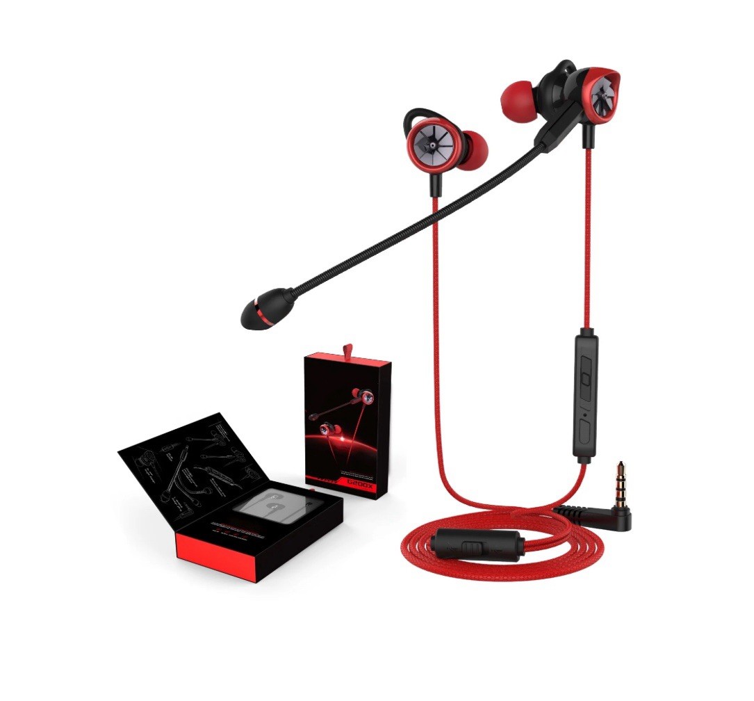 Gaming Earphone, 4.6ft Length Wired Gaming Earbuds With Detachable Mic For PC