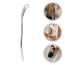 Stainless Steel Shoe Lifter Extra Long Shoe Horn Metal for Senior